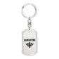 Samantha v01a - Luxury Dog Tag Keychain