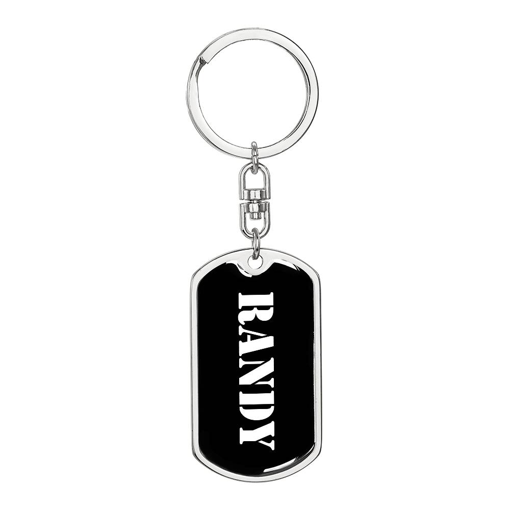 Randy v2 - Luxury Dog Tag Keychain
