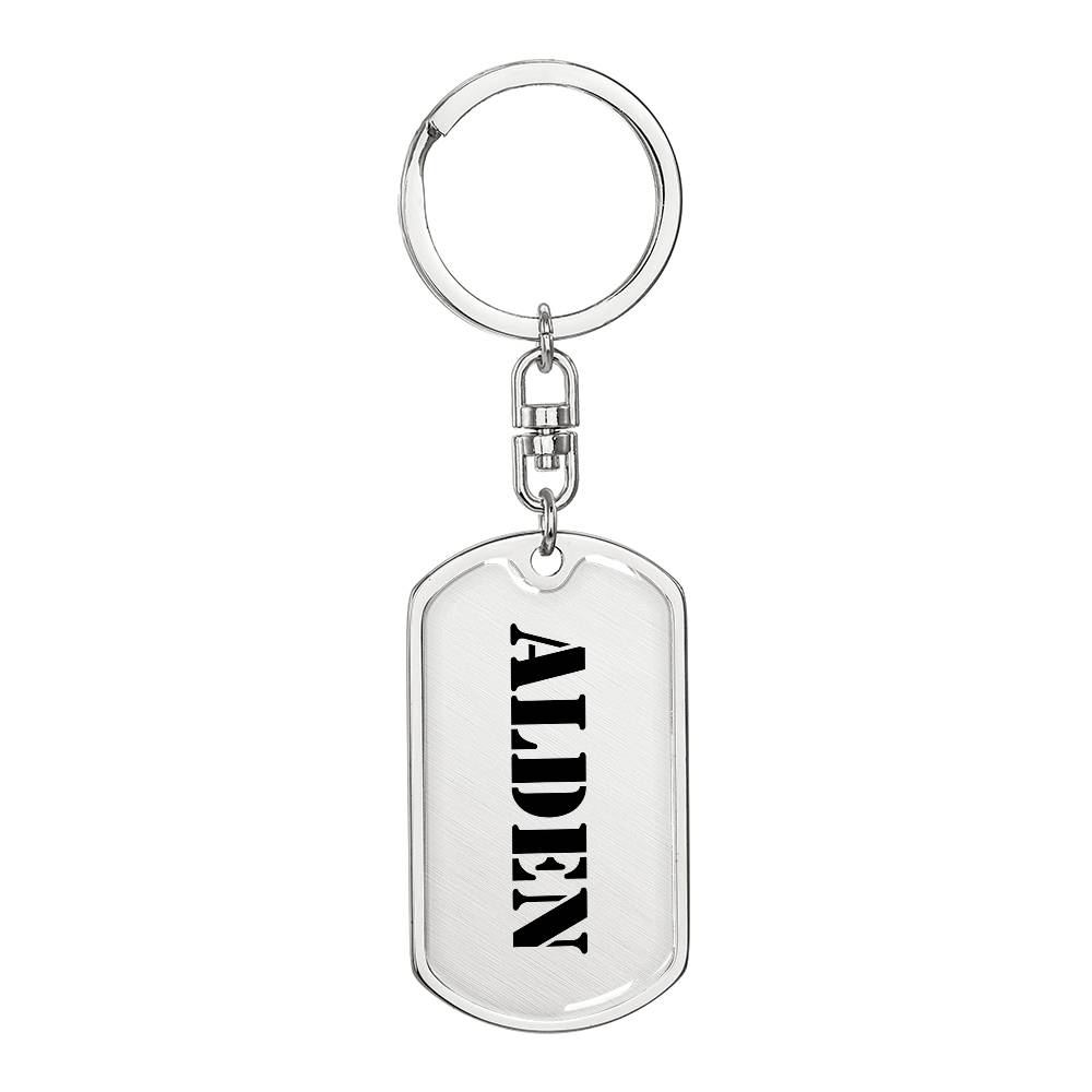 Alden - Luxury Dog Tag Keychain