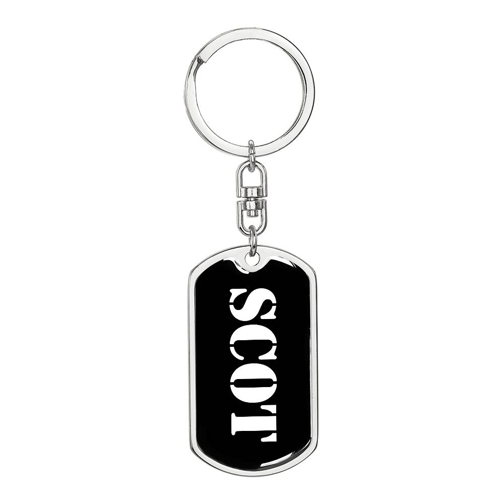 Scot v3 - Luxury Dog Tag Keychain