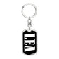 Lea v03 - Luxury Dog Tag Keychain