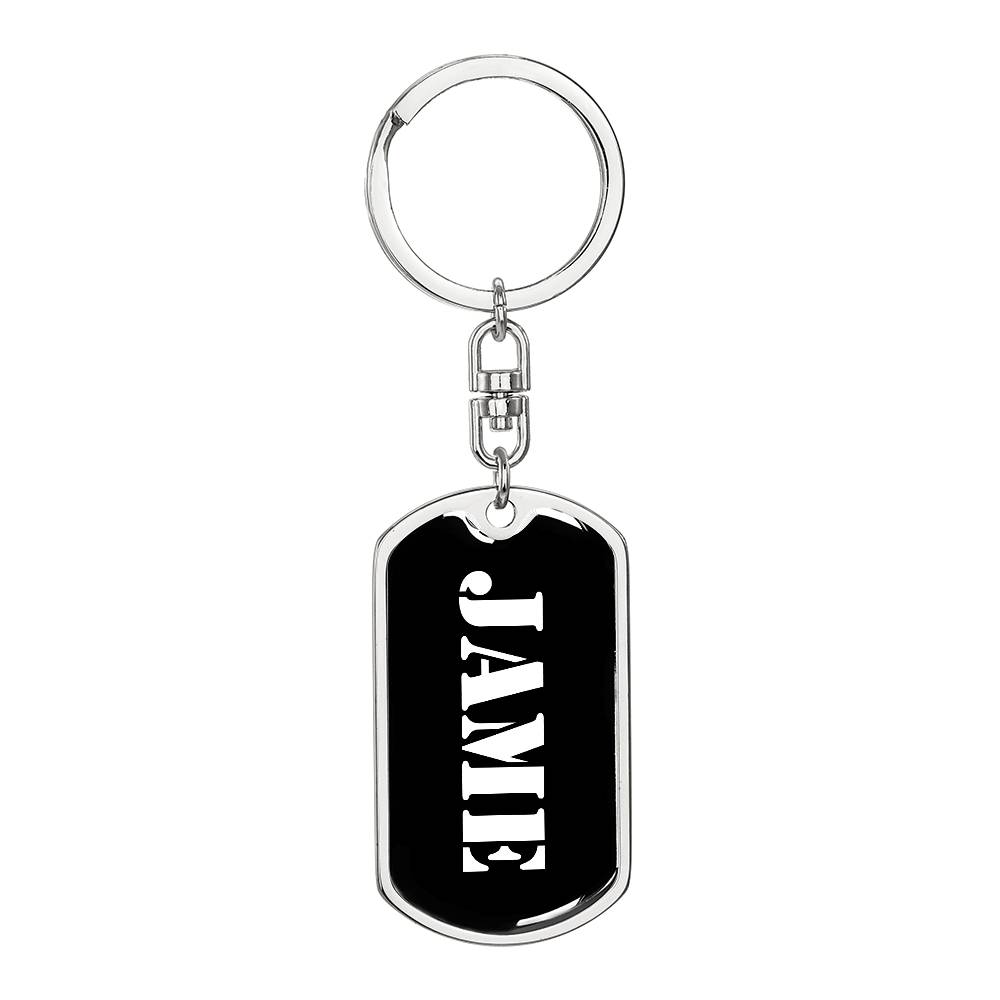 Jame v3 - Luxury Dog Tag Keychain