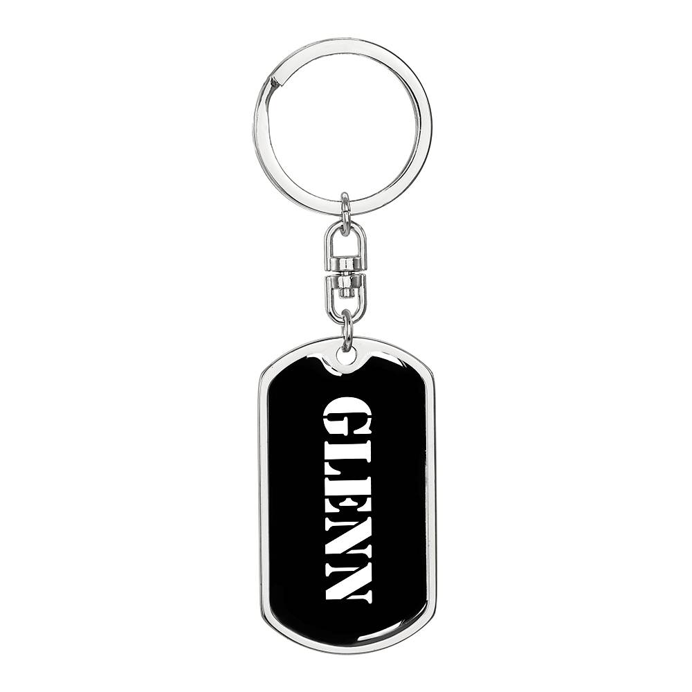 Glenn v2 - Luxury Dog Tag Keychain