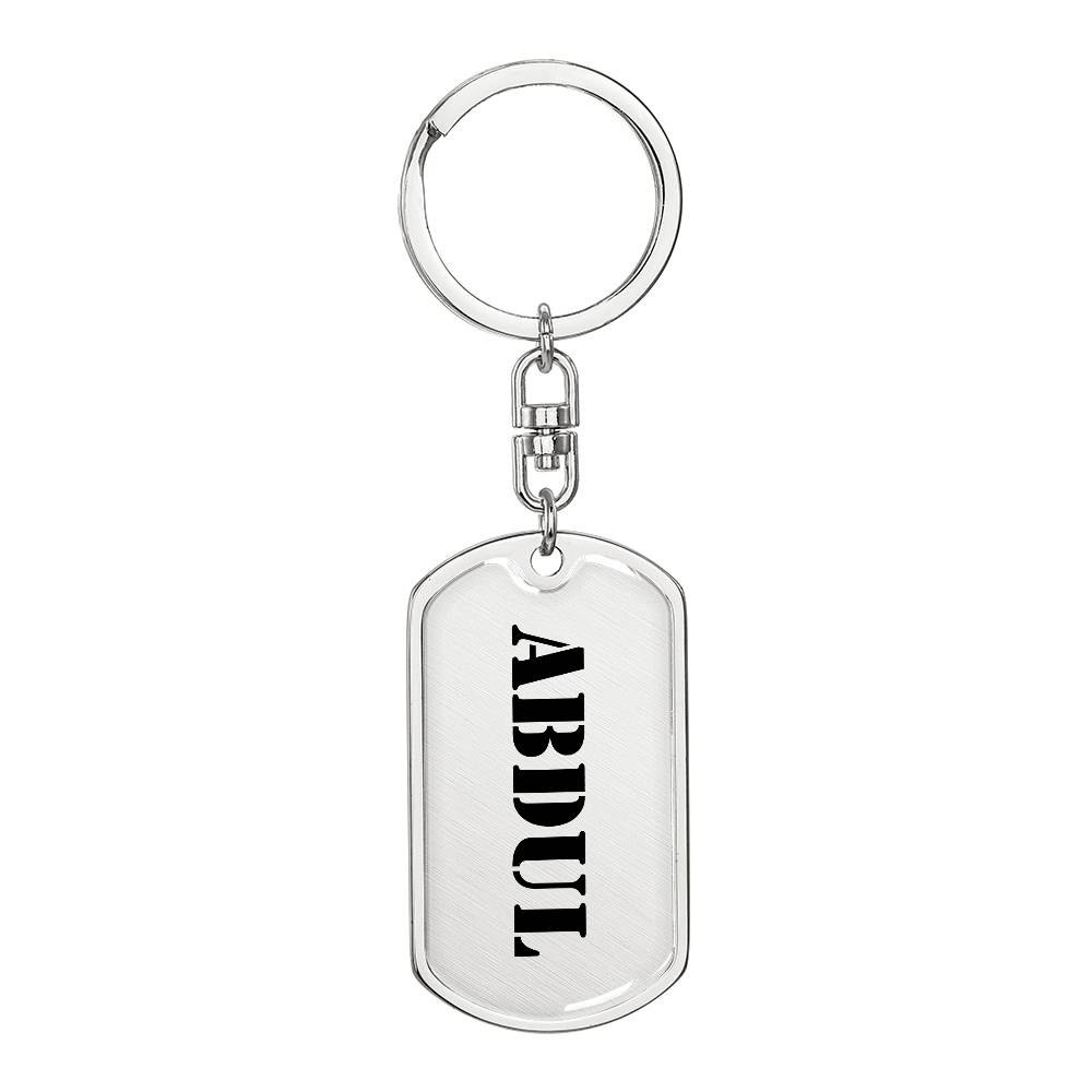 Abdul - Luxury Dog Tag Keychain