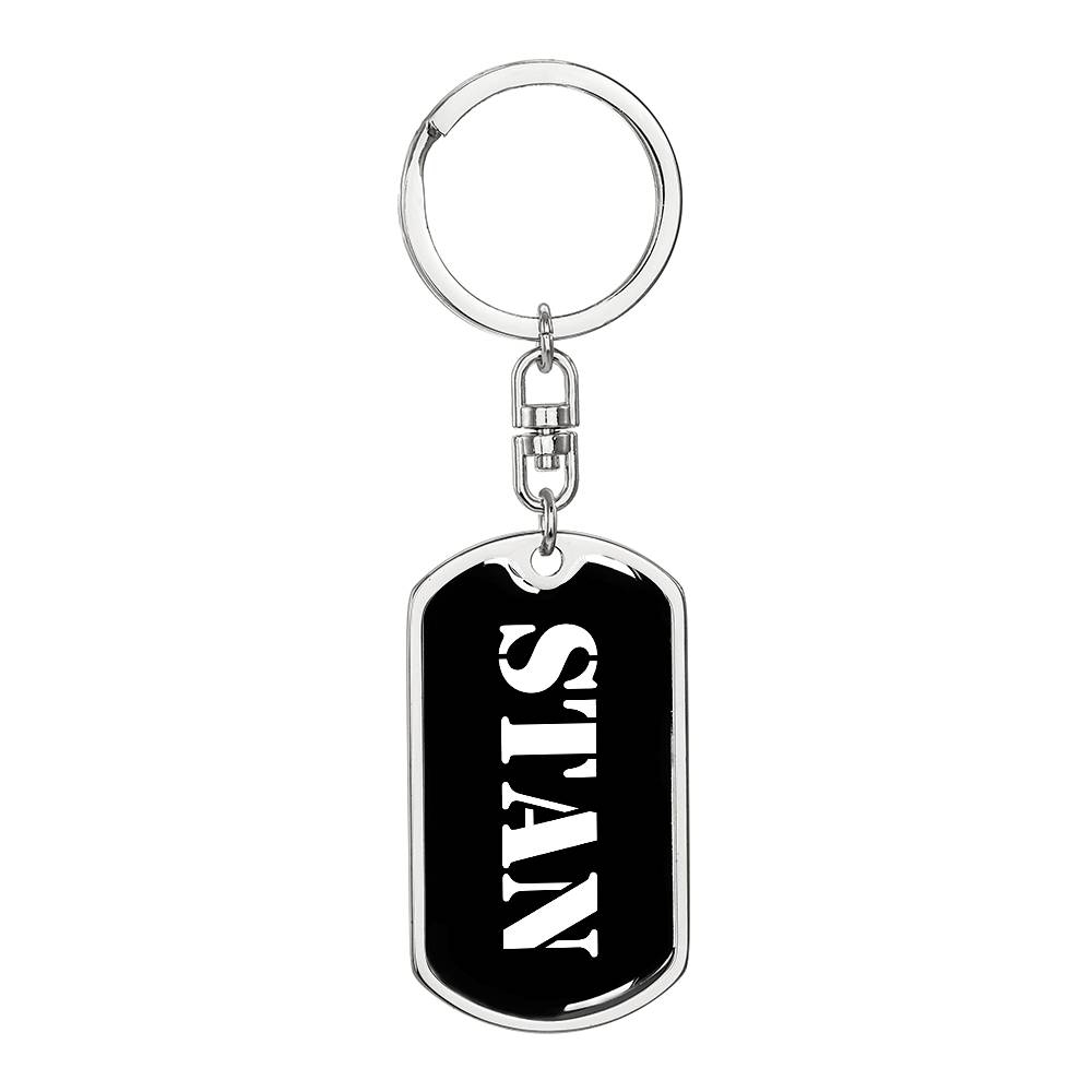 Stan v2 - Luxury Dog Tag Keychain