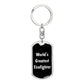 World's Greatest Firefighter v3 - Luxury Dog Tag Keychain