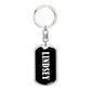 Lindsey v01w - Luxury Dog Tag Keychain