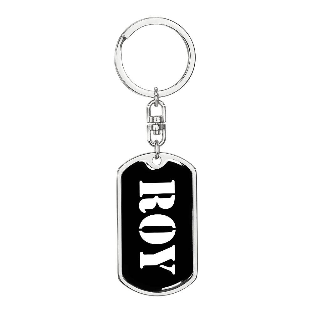 Roy v2 - Luxury Dog Tag Keychain