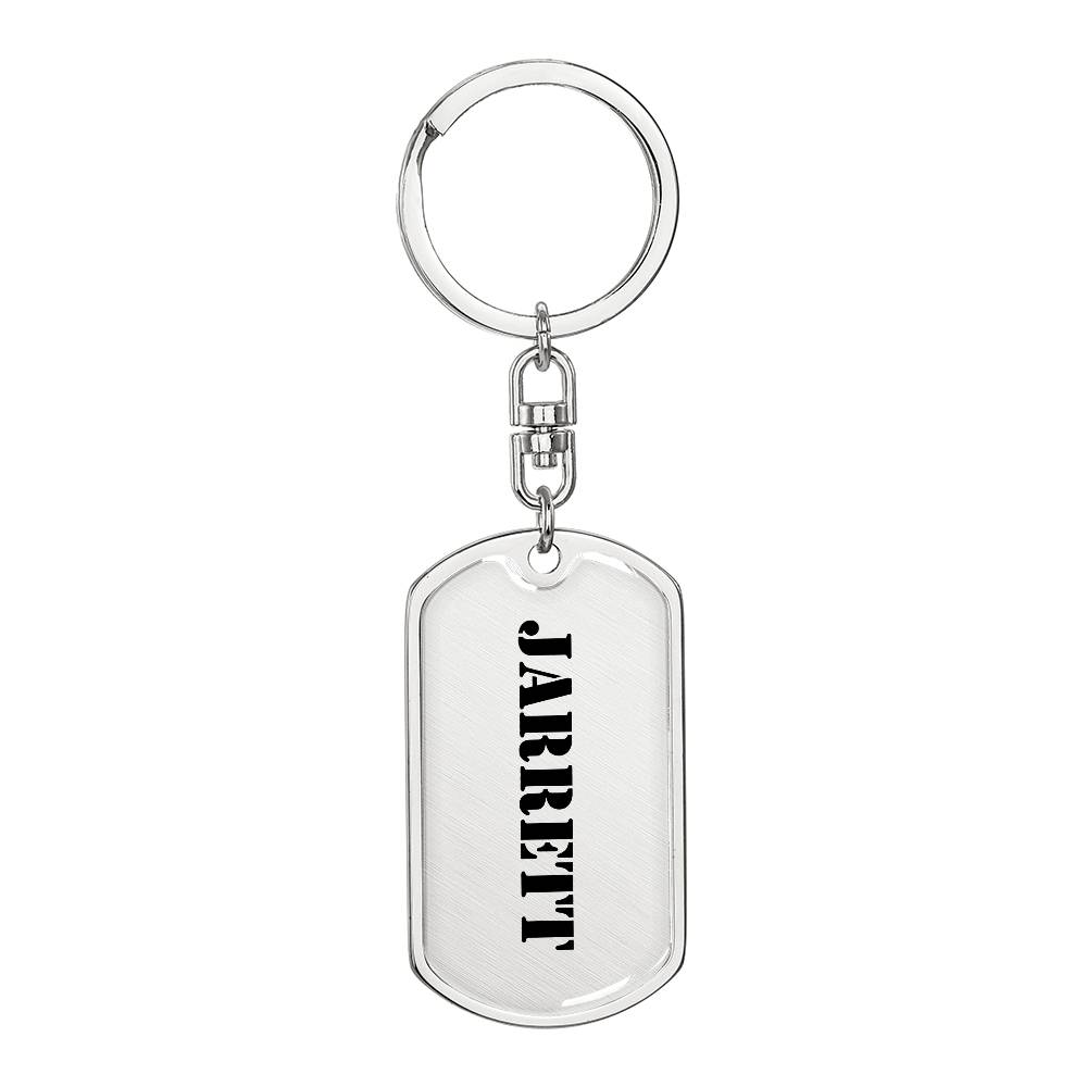 Jarrett - Luxury Dog Tag Keychain