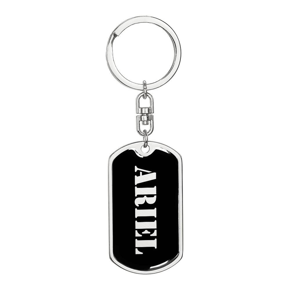 Ariel v2 - Luxury Dog Tag Keychain
