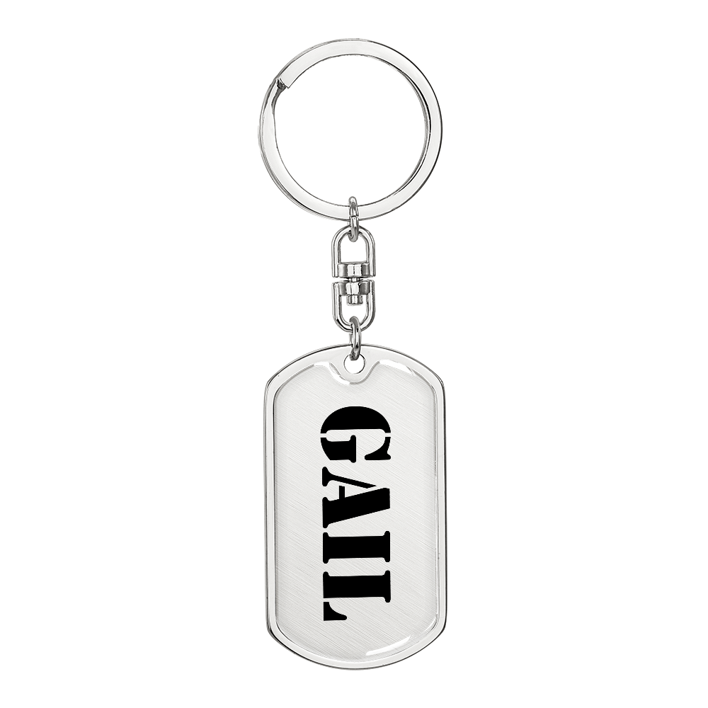Gail - Luxury Dog Tag Keychain