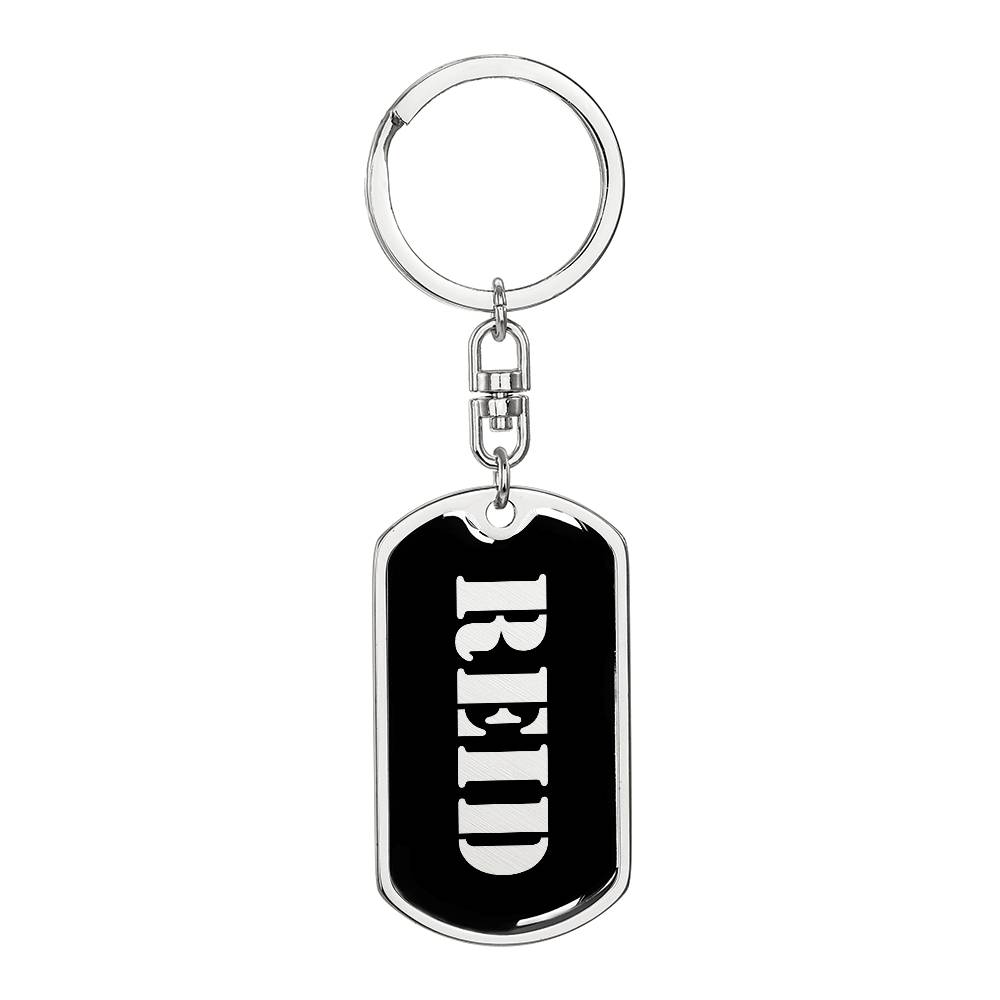 Reid v2 - Luxury Dog Tag Keychain