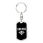 Arlene v03a - Luxury Dog Tag Keychain