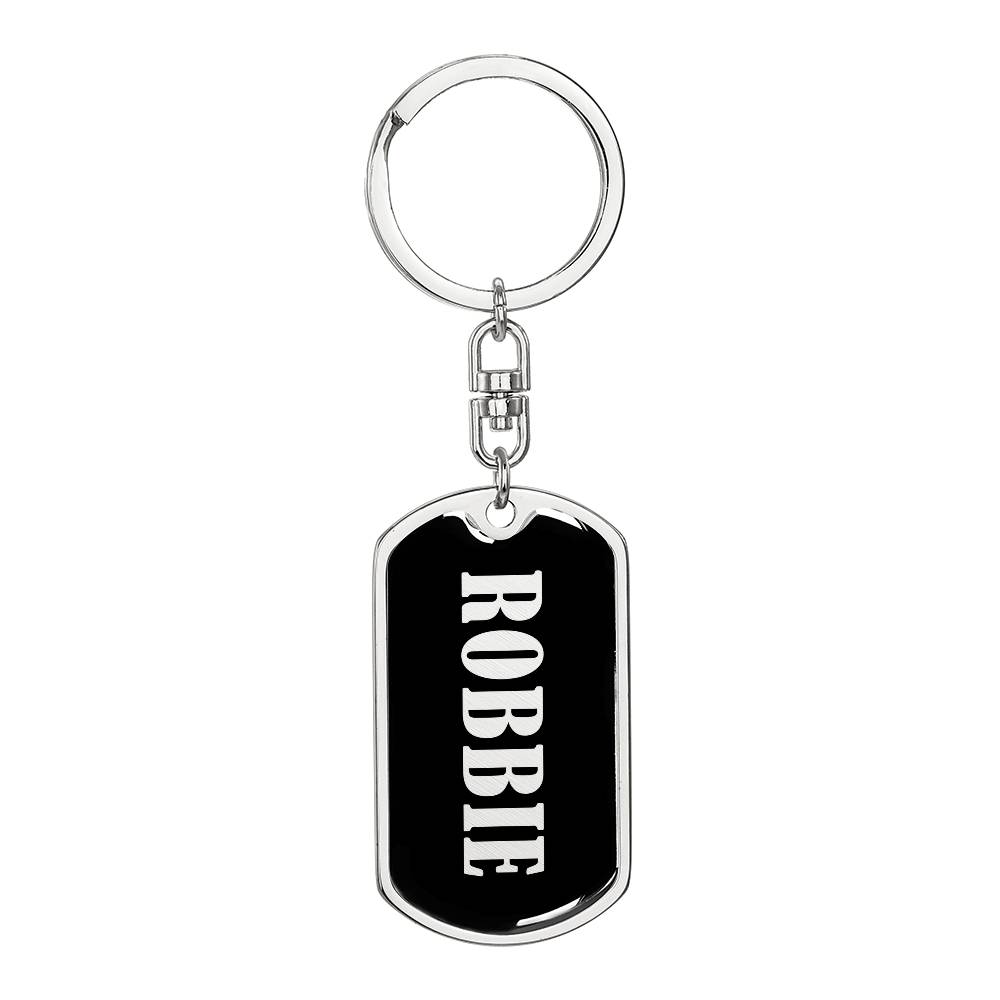Robbie v02 - Luxury Dog Tag Keychain