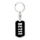 Betsy v03 - Luxury Dog Tag Keychain