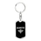 Jeanette v02a - Luxury Dog Tag Keychain