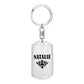 Natalie v01a - Luxury Dog Tag Keychain