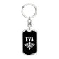 Eva v03a - Luxury Dog Tag Keychain