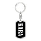 Kara v01w - Luxury Dog Tag Keychain