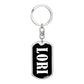 Lori v01w - Luxury Dog Tag Keychain