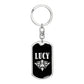 Lucy v02a - Luxury Dog Tag Keychain