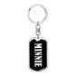 Minnie v01w - Luxury Dog Tag Keychain