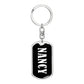 Nancy v01w - Luxury Dog Tag Keychain