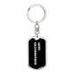 Army Grandmother v3 - Luxury Dog Tag Keychain
