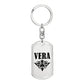 Vera v01a - Luxury Dog Tag Keychain