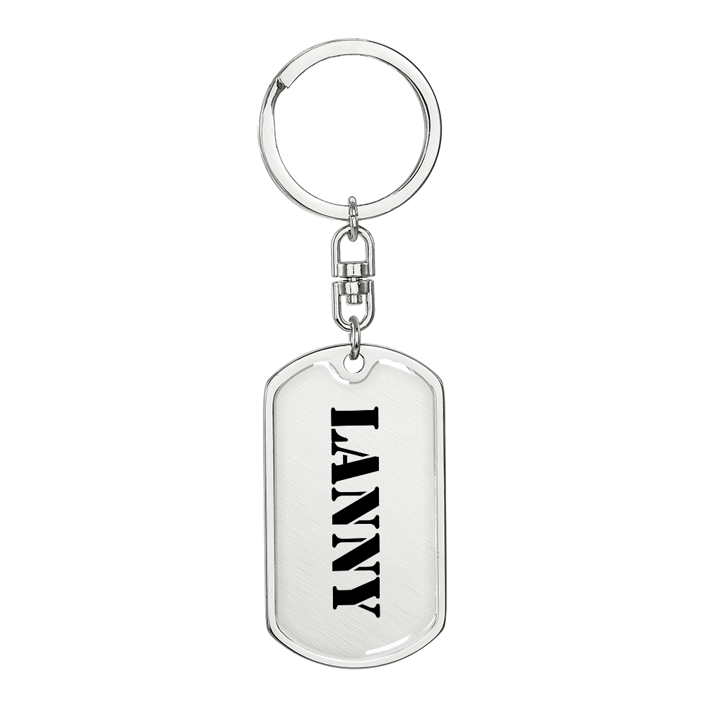 Lanny - Luxury Dog Tag Keychain