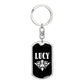 Lucy v03a - Luxury Dog Tag Keychain