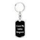 Love My Indian Ringneck v3 - Luxury Dog Tag Keychain