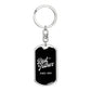 Best Father Since 1965 v2 - Luxury Dog Tag Keychain