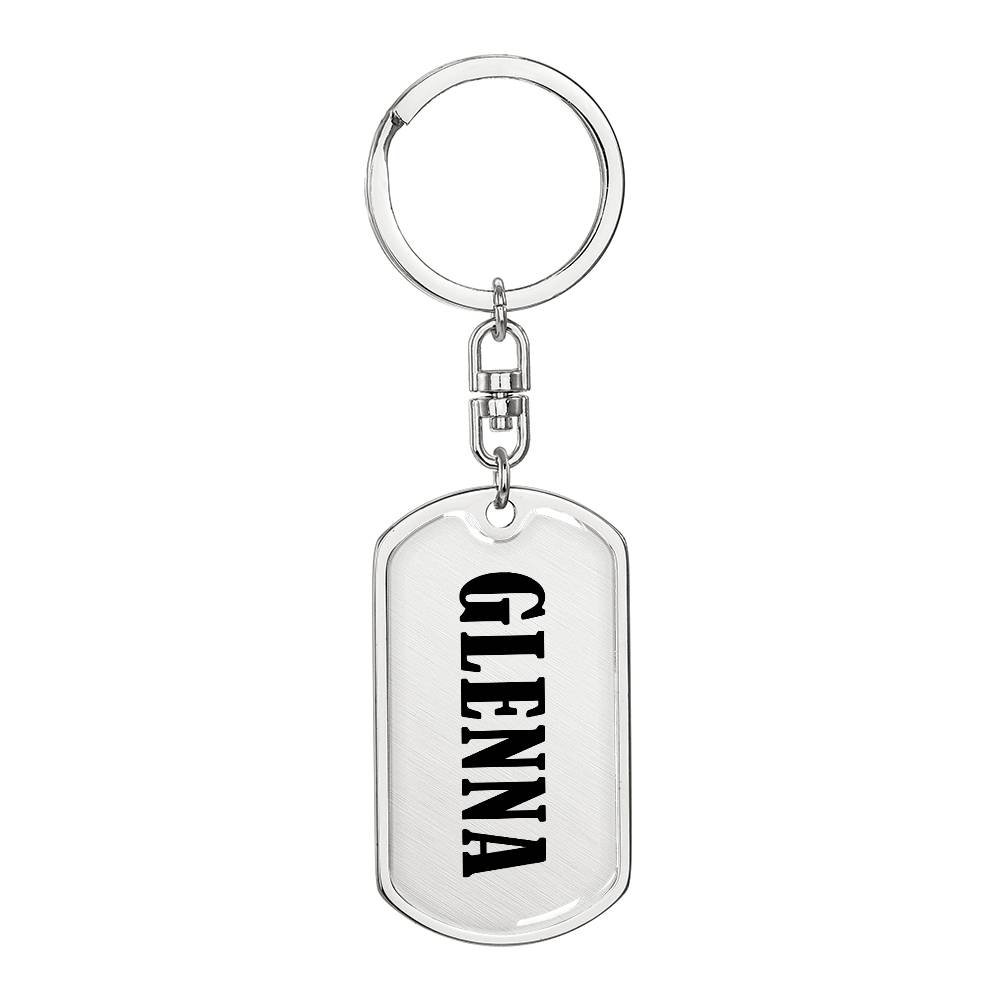 Glenna v01 - Luxury Dog Tag Keychain