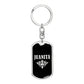 Juanita v02a - Luxury Dog Tag Keychain