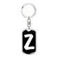 Initial Z v3b - Luxury Dog Tag Keychain
