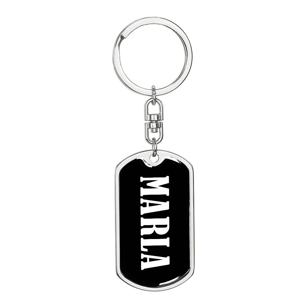 Marla v03 - Luxury Dog Tag Keychain