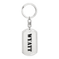 Wyatt - Luxury Dog Tag Keychain