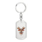 Funny Reindeer Face 08 - Luxury Dog Tag Keychain