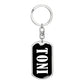 Toni v01w - Luxury Dog Tag Keychain