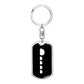 Mama Hedgehog With 4 Hoglets v3 - Luxury Dog Tag Keychain
