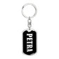 Petra v03 - Luxury Dog Tag Keychain