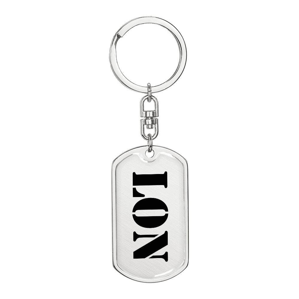 Lon - Luxury Dog Tag Keychain