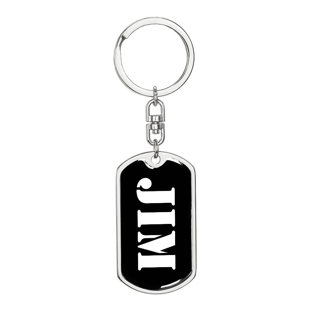 Jim v2 - Luxury Dog Tag Keychain