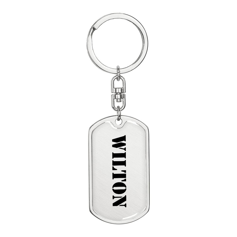 Wilton - Luxury Dog Tag Keychain