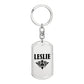 Leslie v01a - Luxury Dog Tag Keychain