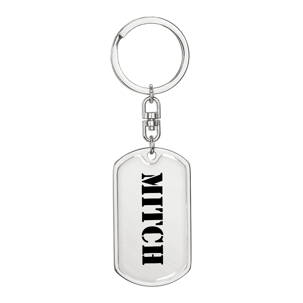 Mitch - Luxury Dog Tag Keychain
