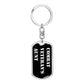 Combat Veteran's Aunt v3 - Luxury Dog Tag Keychain