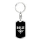 Holly v02a - Luxury Dog Tag Keychain