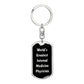 World's Greatest Internal Medicine Physician v2 - Luxury Dog Tag Keychain